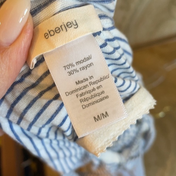 Eberjey Light Blue & White Stripe Maxi Dress - Picture 7 of 10